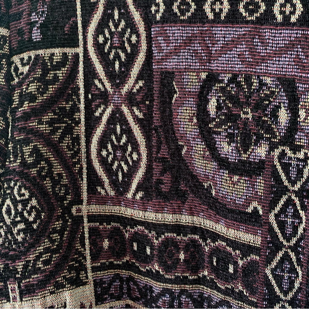 BonWorth women’s purple patterned jacket size M petite western boho unique - Picture 5 of 5